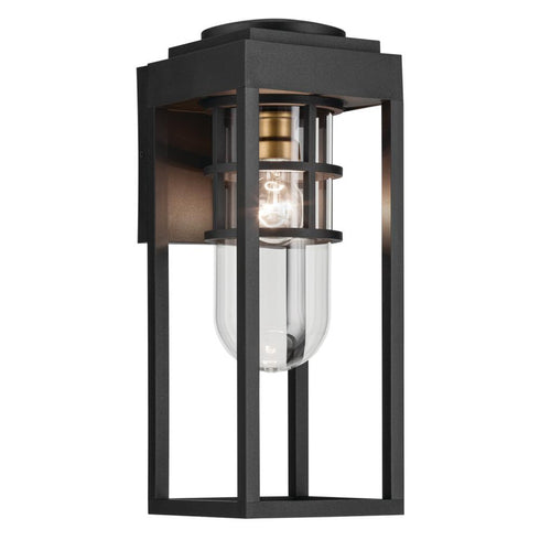 Kichler Hone Outdoor Wall 1 Light in Black Textured Finish Model: 59138BKT