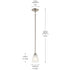 Kichler Jolie 1 Light Mini Pendant Model: 43640OZL18