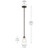 Kichler Jolie 1 Light Mini Pendant Model: 43640OZL18