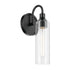 Kichler Kavi 13 Inch 1 Light Wall Sconce with Clear Glass in Black Model: 55209BK