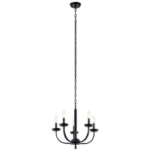 Kichler Kennewick™ 5 Light Chandelier Brushed Model: 52385BK