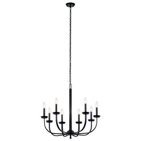 Kichler Kennewick™ 9 Light Chandelier Brushed Model: 52388BK