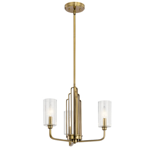 Kichler Kimrose™ 3 Light Chandelier With Clear Model: 52410BNB