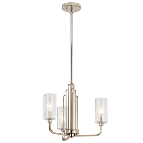 Kichler Kimrose™ 3 Light Chandelier With Clear Model: 52410PN