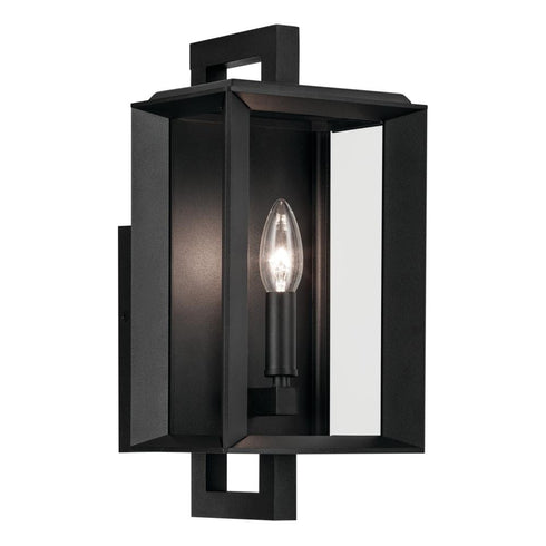 Kichler Kroft Outdoor Wall 1 Light in Black Textured Finish Model: 59131BKT