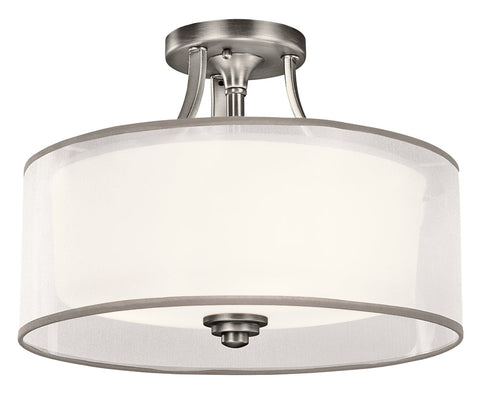 Kichler Lacey 3 Light Semi Flush Model: 42386MIZ