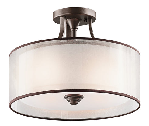 Kichler Lacey 3 Light Semi Flush Model: 42386MIZ