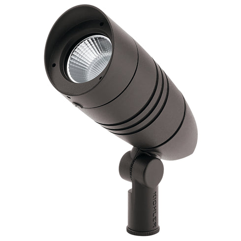 Kichler Landscape LED C Series Accent 750 Lumen 15Deg 30 in Textured Architectural Bronze Finish Model: 16212AZT30