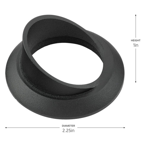 Kichler Landscape LED Mini All Purpose Cowl Accessory in Black Brass Finish Model: 16142BKB