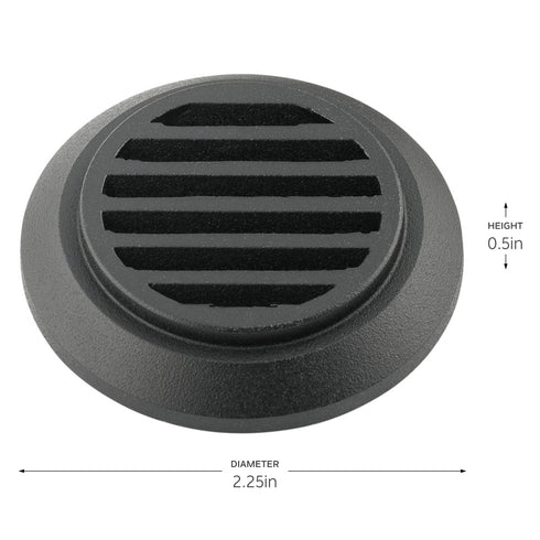 Kichler Landscape LED Mini All Purpose Louver in Black Brass Finish Model: 16146BKB