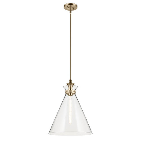 Kichler Laria Pendant Medium 1 Light in Black Finish Model: 52775BK