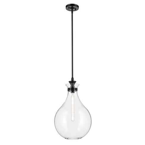 Kichler Laria Pendant Medium 1 Light in Black Finish Model: 52777BK