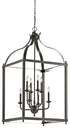 Kichler Larkin 8 Light Foyer Chandelier Model: 42591BK
