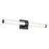 Kichler Laurene 26.5 Inch Linear Bath Bar Medium LED with Clear Glass in Black Model: 55238BKLED