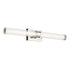 Kichler Laurene 31 Inch Linear Bath Bar Large LED with Clear Fluted Glass in Black Model: 55197BKLED