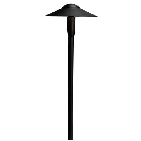 Kichler LED 8 Inch Dome 3000k Path Light Textured Model: 15810BKT30R
