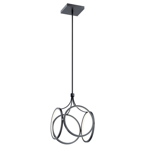 Kichler LED Ciri 19.75 Inch Small Pendant Black Model: 83346MBK