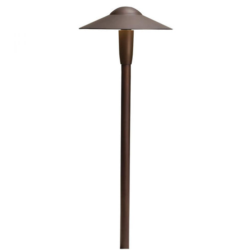 Kichler LED Dome Path Light in Textured Architectural Bronze Finish Model: 15810AZT30R