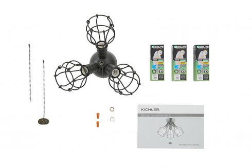 Kichler LED Industrial 3 Light Fixture Olde Bronze Model: 380041OZ
