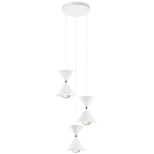 Kichler LED Kordan™ 17.25 Inch 3 Light Pendant Model: 84114MWH