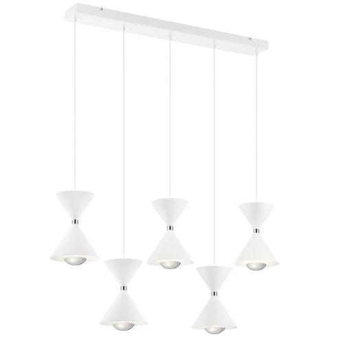 Kichler LED Kordan™ 41.75 Inches 5 Light Linear Model: 84113MWH