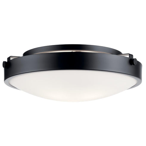 Kichler Lytham™ 3 Light Flush Mount Brushed Model: 42275BK