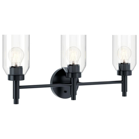 Kichler Madden Vanity 3 Light in Black Finish Model: 55185BK
