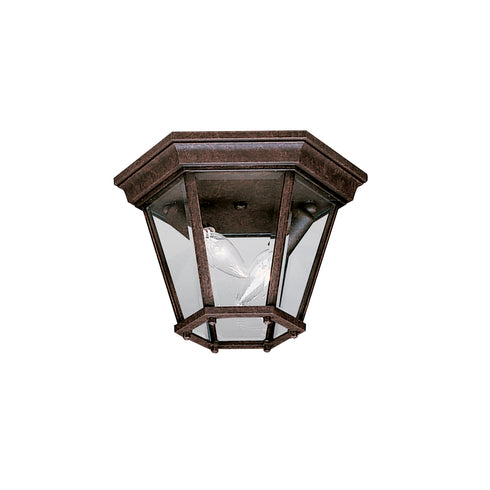 Kichler Madison Outdoor Ceiling 2 Light in Tannery Bronze Finish Model: 9850TZ
