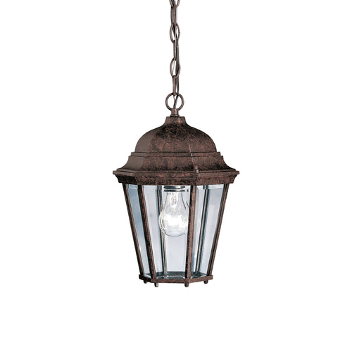 Kichler Madison Outdoor Pendant 1 Light in Tannery Bronze Finish Model: 9805TZ