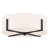 Kichler Malen Flush Mount 4 Light in Black Finish Model: 52594BK