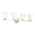 Kichler Marant 33.25 Inch 4 Light Vanity Light with Opal Glass in Black Model: 55217BK