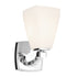 Kichler Marant 9.5 Inch 1 Light Wall Sconce with Opal Glass in Black Model: 55214BK