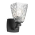 Kichler Marant 9.5 Inch 1 Light Wall Sconce with Opal Glass in Black Model: 55214BK