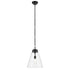 Kichler Marsailli 19.75 Inch 1 Light Large Pendant with Opal Glass in Black Model: 52662BK