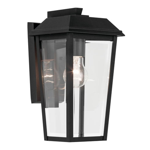Kichler Mathus Outdoor Wall 1 Light in Black Textured Finish Model: 59118BKT