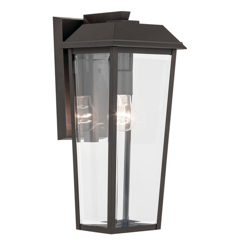 Kichler Mathus Outdoor Wall 1 Light in Black Textured Finish Model: 59119BKT