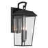 Kichler Mathus Outdoor Wall 3 Light in Black Textured Finish Model: 59121BKT