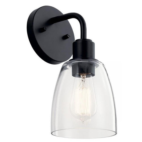 Kichler Meller 1 Light Wall Sconce Model: 55100BK