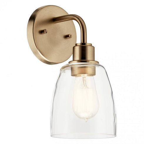 Kichler Meller™ 11 Inch 1 Light Wall Sconce Model: 55100CPZ
