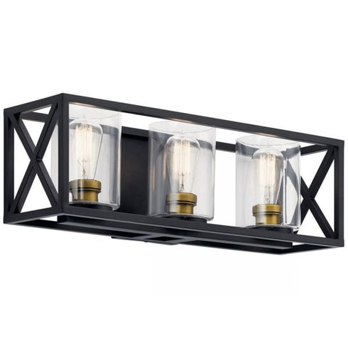 Kichler Moorgate 3 Light Bath Model: 55065BK