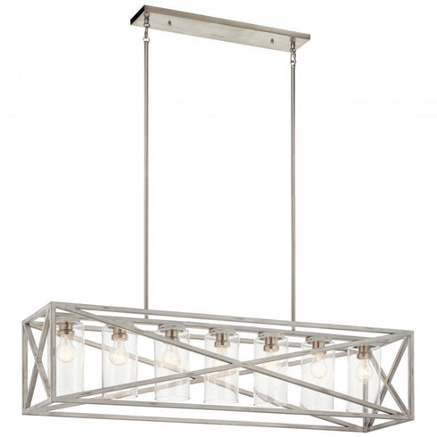Kichler Moorgate 7 Light Linear Chandelier Model: 44082DAW