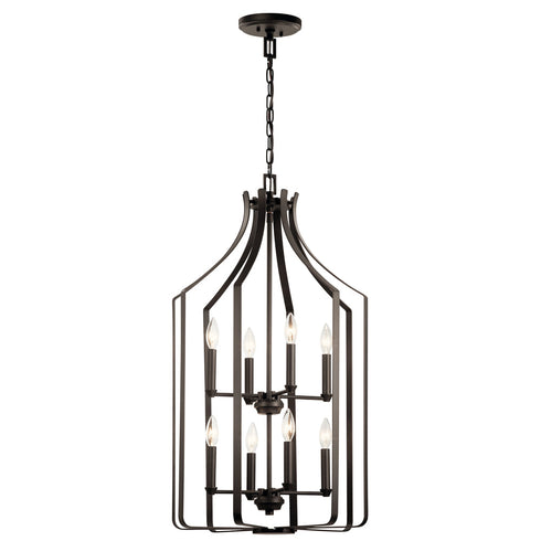 Kichler Morrigan 8 Light Foyer Chandelier Model: 42498NBR