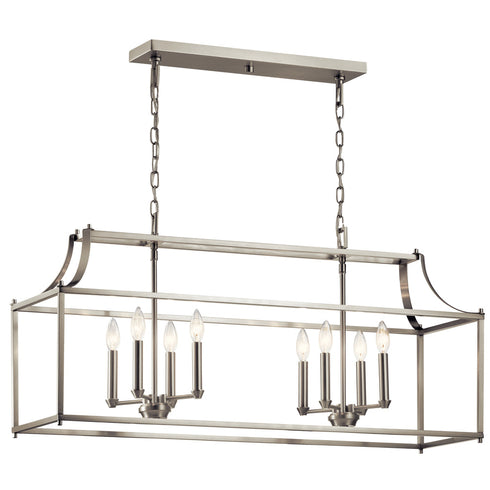 Kichler Morrigan 8 Light Linear Chandelier Model: 42497NI