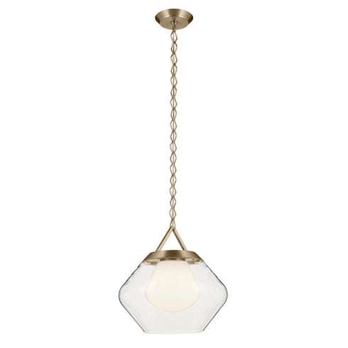 Kichler Nella Pendant Large 1 Light in Black Finish Model: 52783BK