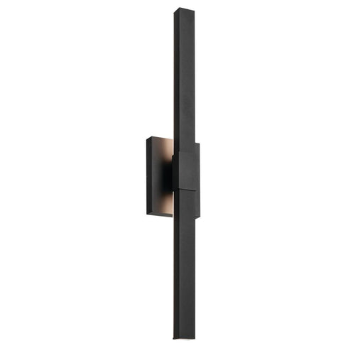 Kichler Nocar Outdoor Wall 1 Light in Black Textured Finish Model: 59145BKT
