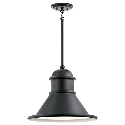 Kichler Northland Outdoor Pendant 1 Light in Black Finish Model: 49777BK