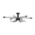 Kichler Ocala Semi Flush 6 Light in Black Finish Model: 52602BK