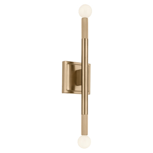 Kichler Odensa 17 Inch 2 Light Wall Sconce In Model: 52556PN