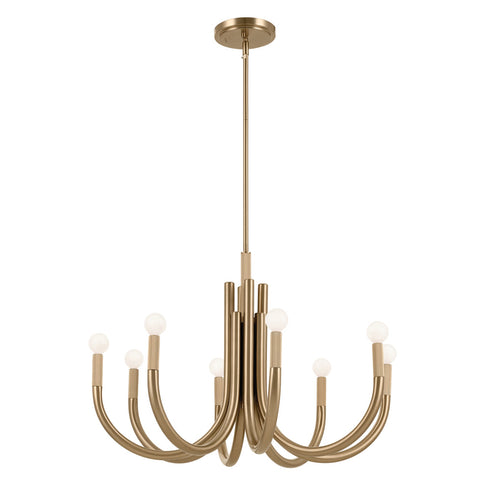 Kichler Odensa 29.25 Inch 8 Light Chandelier In Model: 52550PN