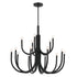 Kichler Odensa Chandelier 15 Light in Black Finish Model: 52552BK
